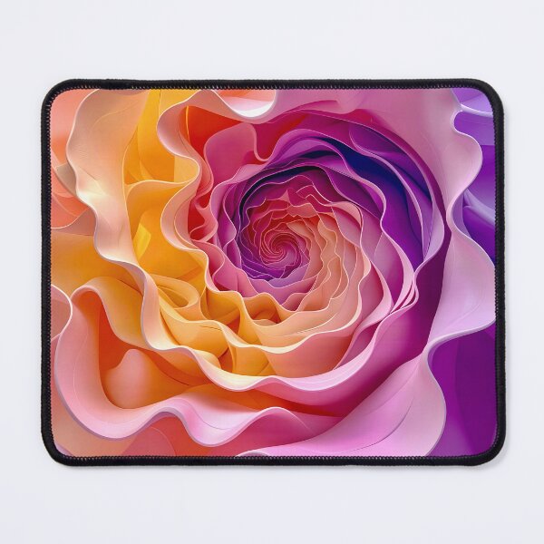 Item preview, Colorful Floral Spiral in Purple Pink and Yellow designed and sold by Vicky Brago-Mitchell®.