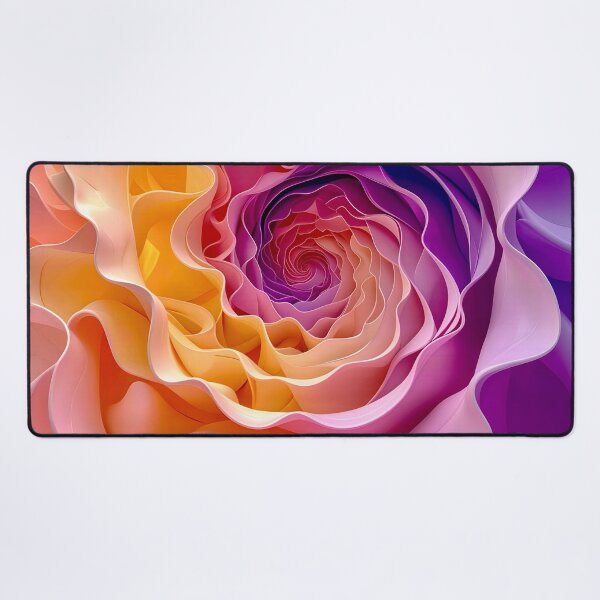Item preview, Colorful Floral Spiral in Purple Pink and Yellow designed and sold by Vicky Brago-Mitchell®.