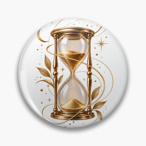 Item preview, Golden Hourglass | Elegant Time & Eternity Celestial Design designed and sold by CalmMandala.