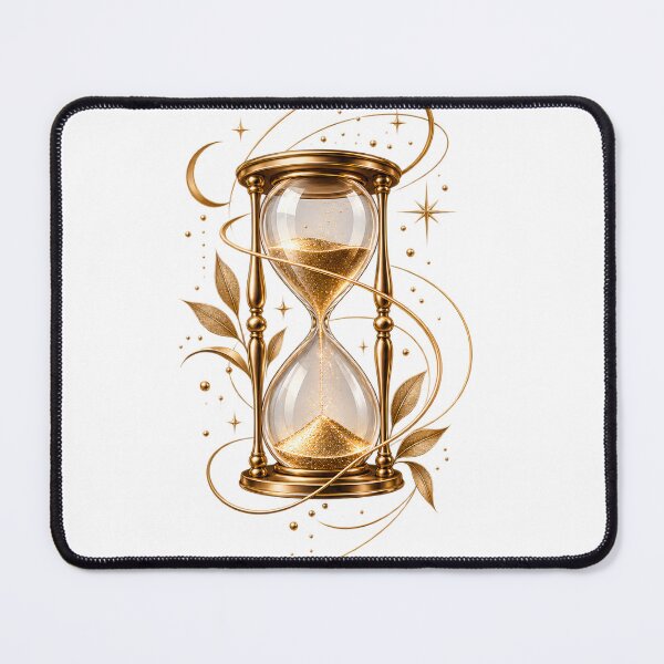 Item preview, Golden Hourglass | Elegant Time & Eternity Celestial Design designed and sold by CalmMandala.