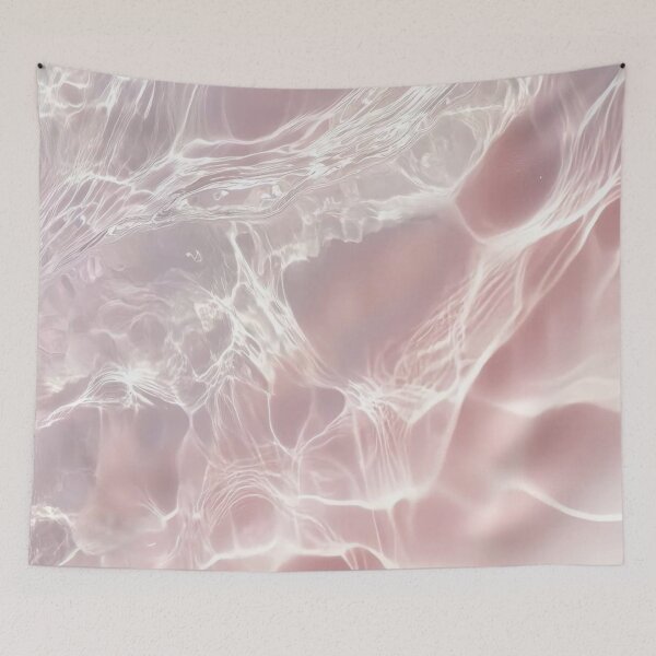 Item preview, Pink Water Ripple Reflections Sunlight Soft Pastel Fluid Texture Background designed and sold by LYAN-STORE.