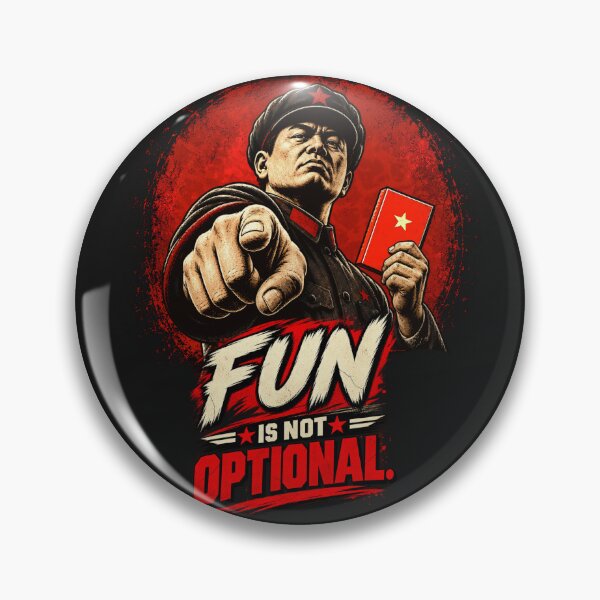 Item preview, Fun Is Not Optional — Official Mandatory Morale Department designed and sold by Sanctum Icons.