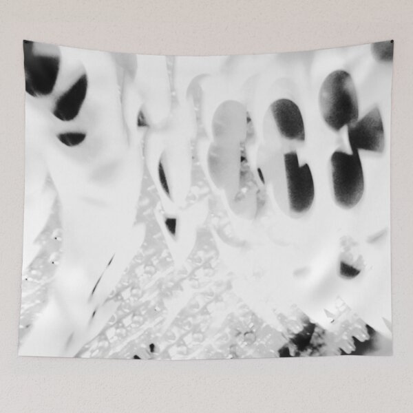 Item preview, Three-Leaf Harmony: Faith, Hope, and Love - Monochrome Optical Abstraction designed and sold by ElionSolis.