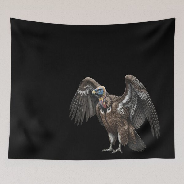 Item preview, C is for Cinereous Vulture,Cinereous Vulture Illustration – designed and sold by DeBrainstore.
