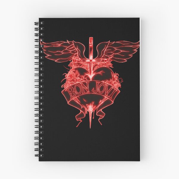 Item preview, Bon Jovi Neon Winged Heart & Dagger designed and sold by wildliferealism.