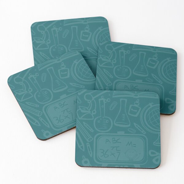 Item preview, Back to School Doodle Teal Green Pattern Chalkboard Education Illustration designed and sold by LYAN-STORE.