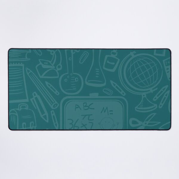 Item preview, Back to School Doodle Teal Green Pattern Chalkboard Education Illustration designed and sold by LYAN-STORE.