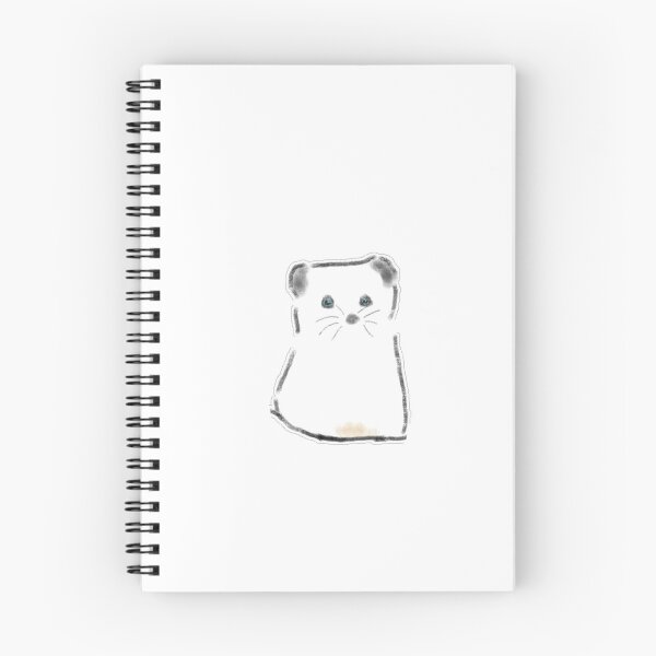 Item preview, White Stoat Weasel Ermine Pencil Drawing designed and sold by raun.draw.