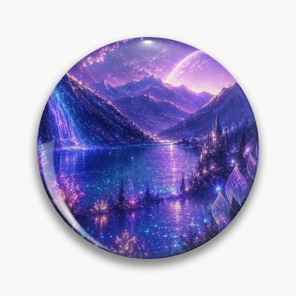 Item preview, A Mystical Night Near the Waterfall designed and sold by Aquamarineelle.