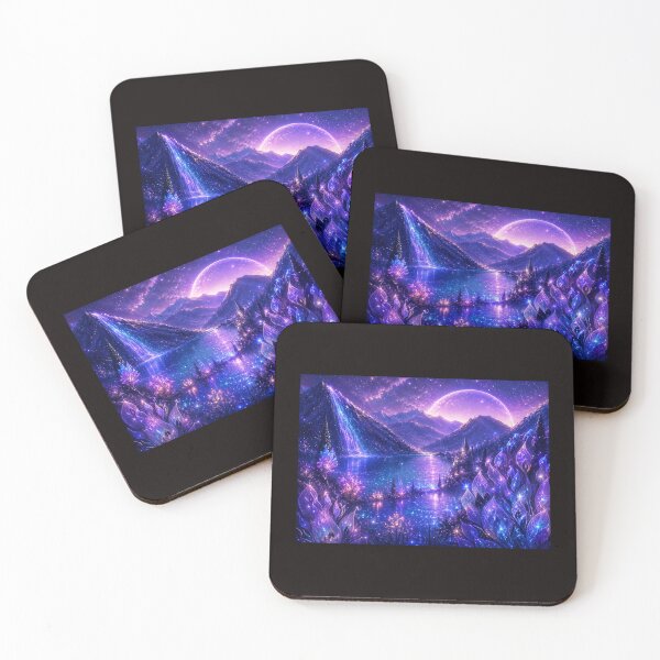 Item preview, A Mystical Night Near the Waterfall designed and sold by Aquamarineelle.