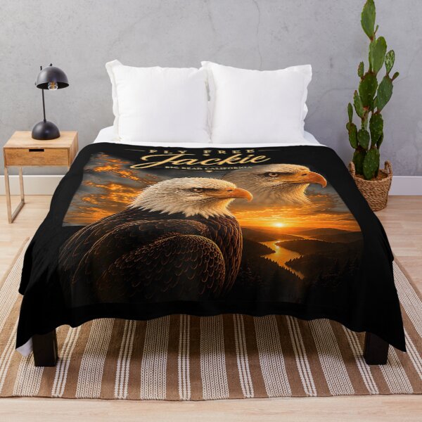 Item preview, Fly Free Jackie Big Bear Bald Eagle Memorial Tribute designed and sold by HaytamShop.