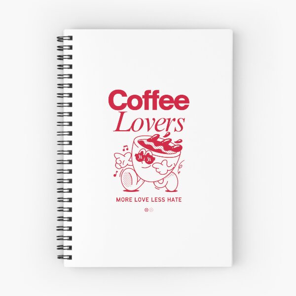 Item preview, Red and White Illustrated Coffee Lovers T Shirt designed and sold by SVSocialH.