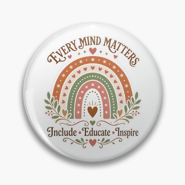 Item preview, Boho Rainbow Every Mind Matters Teacher designed and sold by Kaikab007.