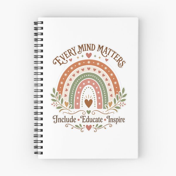Item preview, Boho Rainbow Every Mind Matters Teacher designed and sold by Kaikab007.