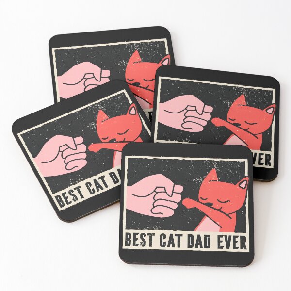 Item preview, Best Cat Dad Ever Fist Bump Vintage Retro designed and sold by Dmo3HarkoArt.