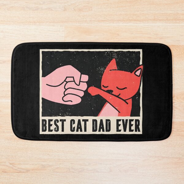 Item preview, Best Cat Dad Ever Fist Bump Vintage Retro designed and sold by Dmo3HarkoArt.