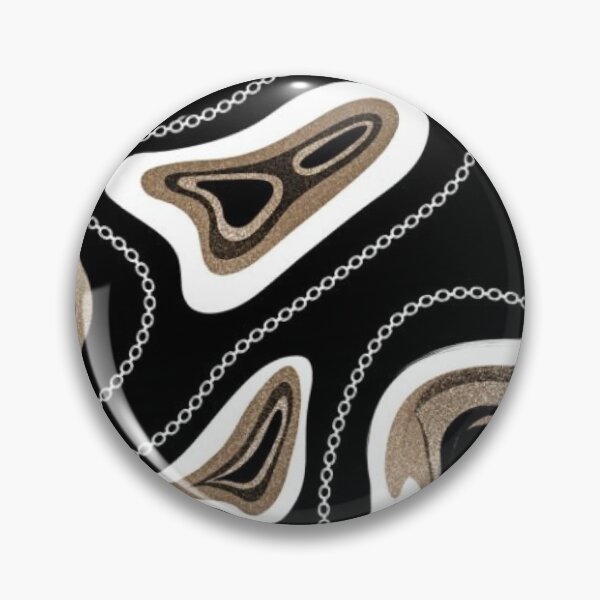 Item preview, Gold Glitter Marble Swirls and Silver Chain Luxury Fluid Abstract Pattern designed and sold by LYAN-STORE.