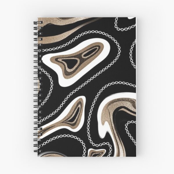Item preview, Gold Glitter Marble Swirls and Silver Chain Luxury Fluid Abstract Pattern designed and sold by LYAN-STORE.