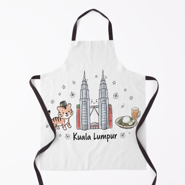 Item preview, Cute Petronas Towers Kuala Lumpur Doodle Art designed and sold by RamyGallery.