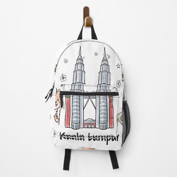 Item preview, Cute Petronas Towers Kuala Lumpur Doodle Art designed and sold by RamyGallery.