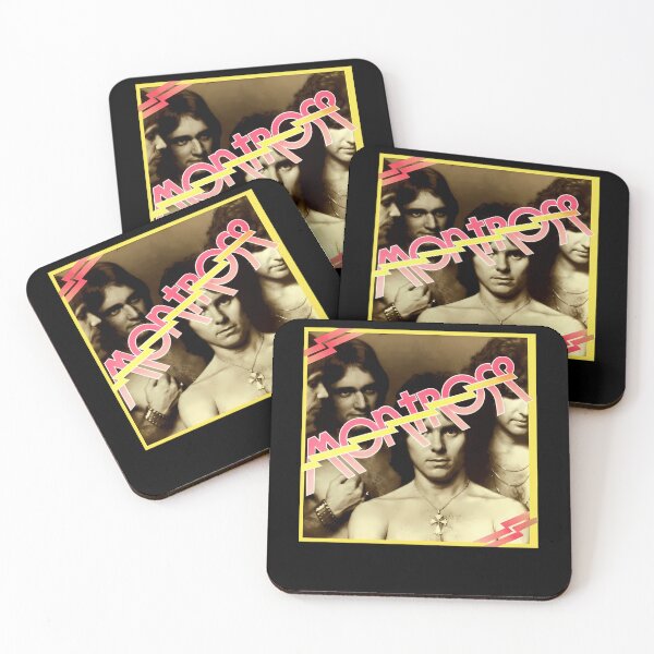 Item preview, Four Male Rock Musicians Portrait With Diagonal Lightning Bolts designed and sold by Anshchalke.