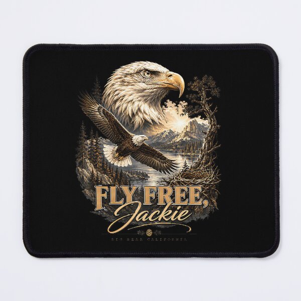 Item preview, Fly Free Jackie Big Bear Bald Eagle Tribute designed and sold by HaytamShop.