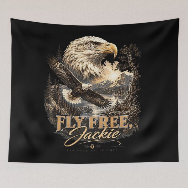 Item preview, Fly Free Jackie Big Bear Bald Eagle Tribute designed and sold by HaytamShop.