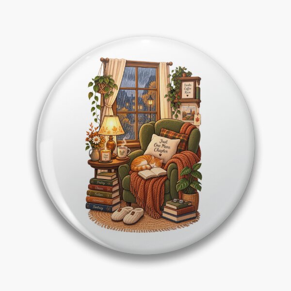 Item preview, Cozy Rainy Day Book Nook Sleeping Cat designed and sold by MaafiaArtsThai.