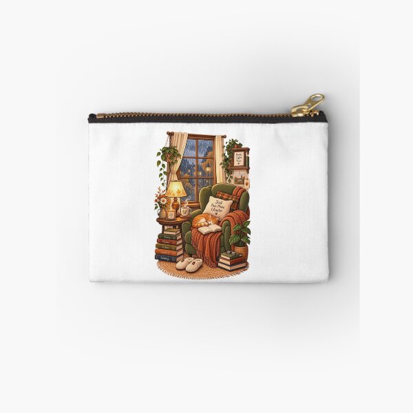 Item preview, Cozy Rainy Day Book Nook Sleeping Cat designed and sold by MaafiaArtsThai.