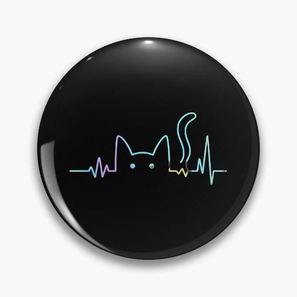 Item preview, Cat Heartbeat Line Art designed and sold by Dmo3HarkoArt.