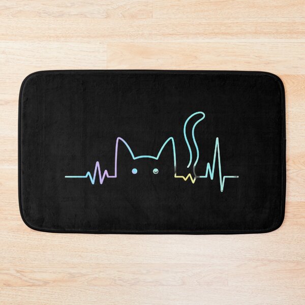 Item preview, Cat Heartbeat Line Art designed and sold by Dmo3HarkoArt.