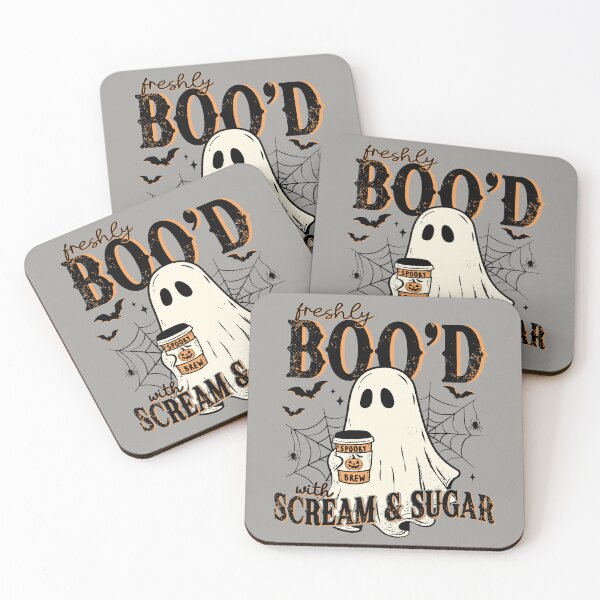 Item preview, Freshly Booed With Scream And Sugar Halloween Coffee designed and sold by RinrinDesigns.