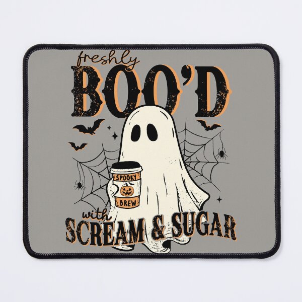 Item preview, Freshly Booed With Scream And Sugar Halloween Coffee designed and sold by RinrinDesigns.