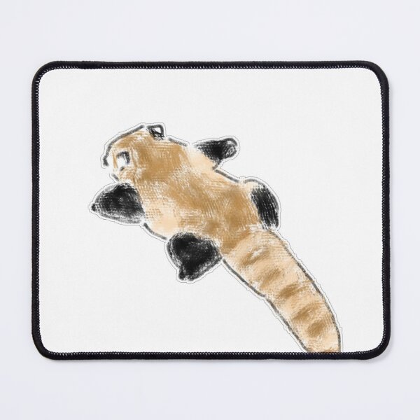 Item preview, Lying Red Panda Sploot Pencil Drawing designed and sold by raun.draw.