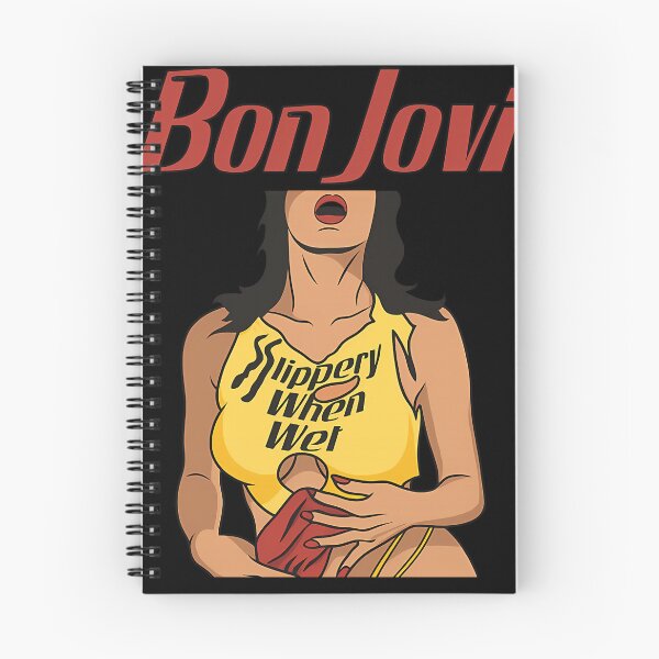 Item preview, Slippery When Wet Illustration Bon Jovi designed and sold by TeeHaven-Art.