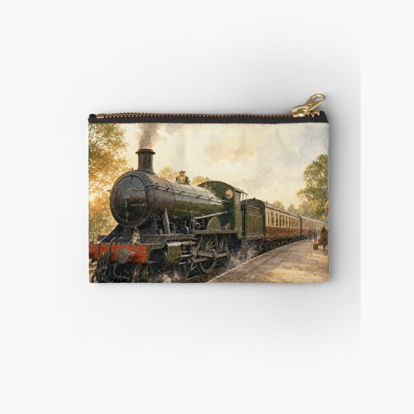 Item preview, Golden Hour Steam Train at Country Station - Portrait designed and sold by Island Pace Design.