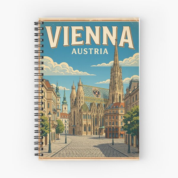 Item preview, Vintage Vienna Austria Travel Poster designed and sold by Ar0undTheW0rld.
