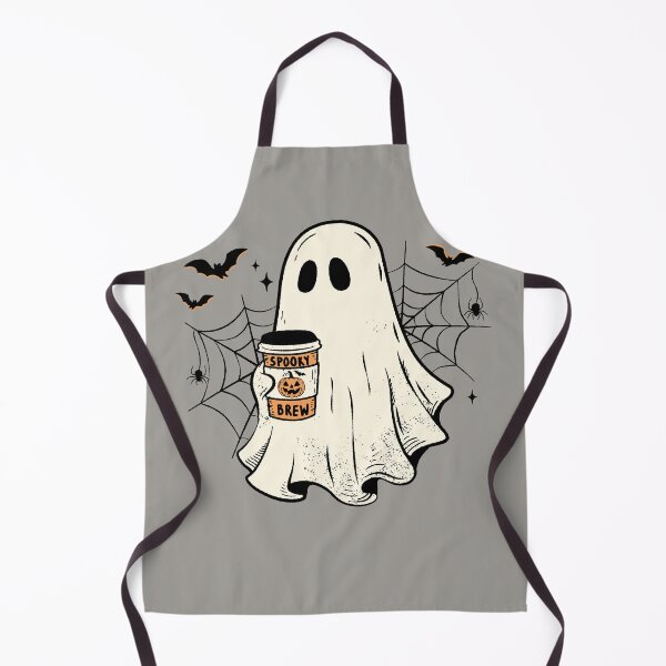 Item preview, Cute Ghost Drinking Coffee Spooky Brew Halloween designed and sold by RinrinDesigns.