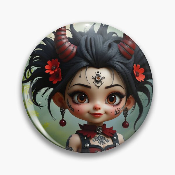 Item preview, Little Dark Forest Demon – Cute Gothic Fantasy Girl. designed and sold by nicky2342.