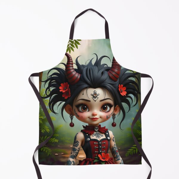 Item preview, Little Dark Forest Demon – Cute Gothic Fantasy Girl. designed and sold by nicky2342.