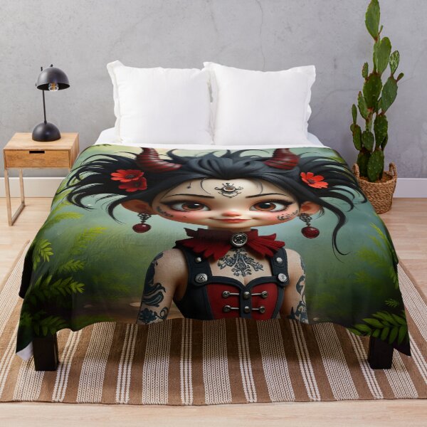 Item preview, Little Dark Forest Demon – Cute Gothic Fantasy Girl. designed and sold by nicky2342.