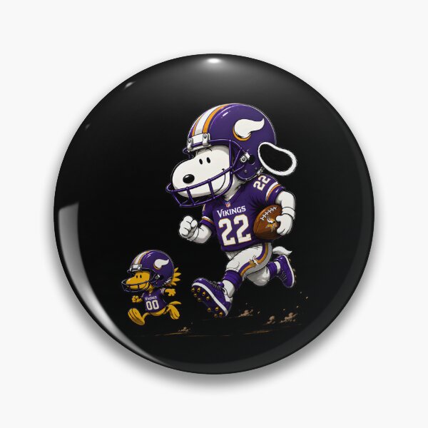 Item preview, Minnesota Vikings Snoopy And Woodstock Football designed and sold by Nahkolahmom.