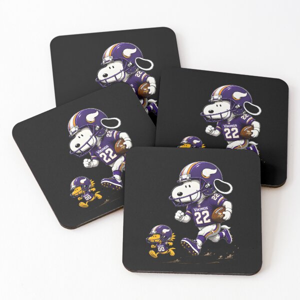 Item preview, Minnesota Vikings Snoopy And Woodstock Football designed and sold by Nahkolahmom.