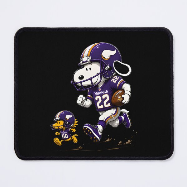 Item preview, Minnesota Vikings Snoopy And Woodstock Football designed and sold by Nahkolahmom.