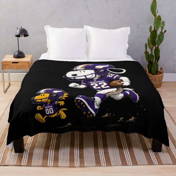 Item preview, Minnesota Vikings Snoopy And Woodstock Football designed and sold by Nahkolahmom.