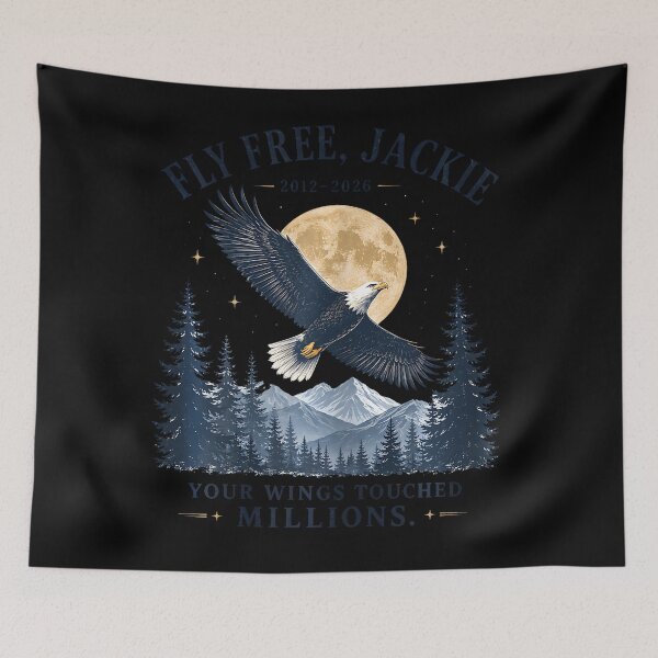 Item preview, Fly Free Jackie Big Bear Eagle California Wildlife Tribute designed and sold by HaytamShop.