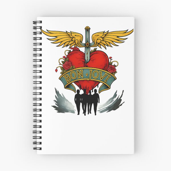 Item preview, Bon Jovi Winged Heart and Roses designed and sold by Mutant-Critters.