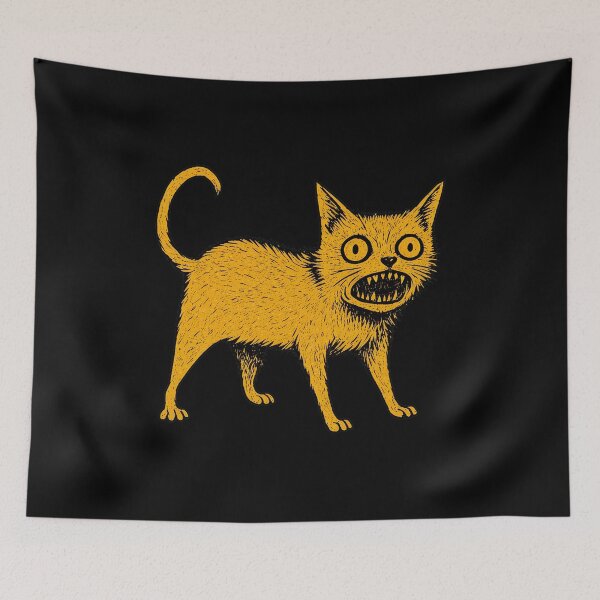 Item preview, Wild Eyed Feline Creature Sketch designed and sold by Dmo3HarkoArt.