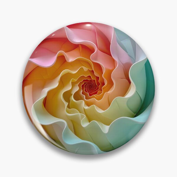 Item preview, Vibrant Color Swirl in Aqua Pink and Yellow designed and sold by Vicky Brago-Mitchell®.