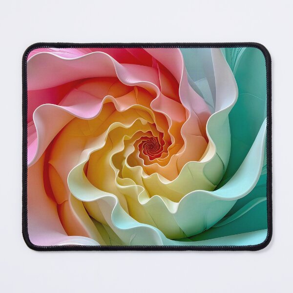 Item preview, Vibrant Color Swirl in Aqua Pink and Yellow designed and sold by Vicky Brago-Mitchell®.